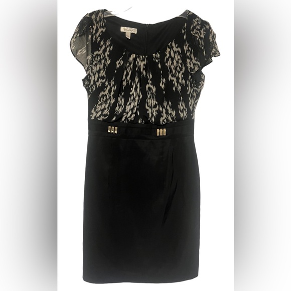 Dress Barn Women’s Black & Cream Career Work Dress size 8 Sheath Classic - Picture 1 of 10